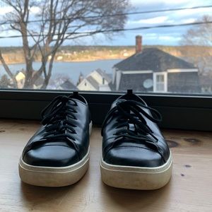 Cole Haan women’s black leather sneakers